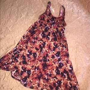 Colorful fit and flare dress